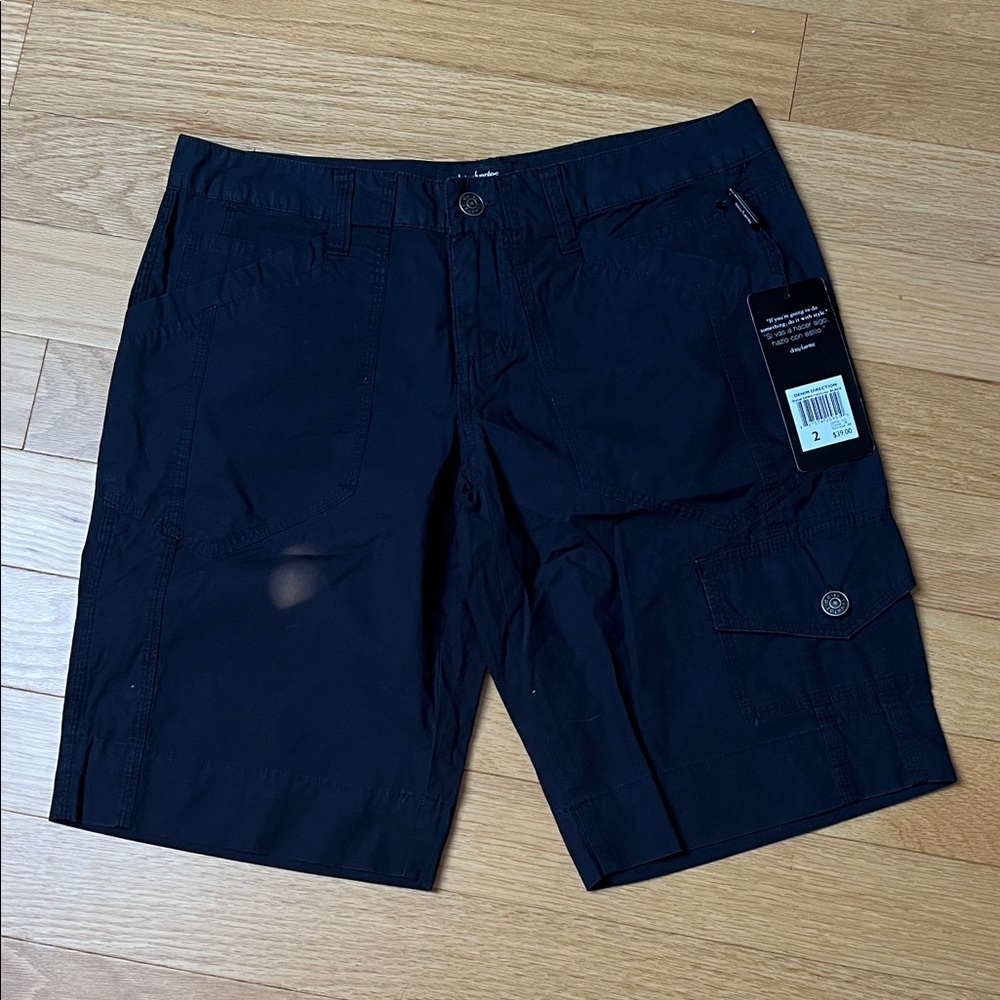 NWT | Daisy Fuentes Women's Black Cargo Shorts